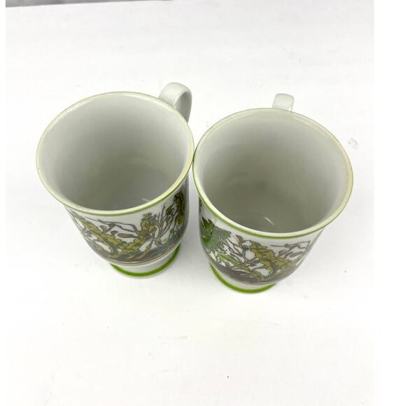 VTG Underwater Bruce E Hart Mug Cups Set of 2 GHC Signed Printed - Picture 11 of 11